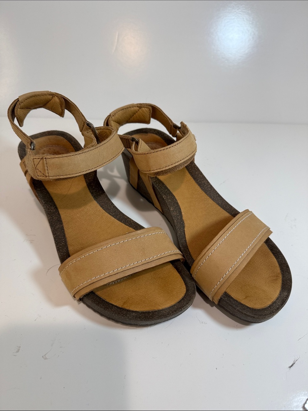 Teva Ysidro Leather Sandal Size 7.5 Classic Tan